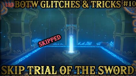 Trial of the Sword skip with clip/out of bounds glitch question.